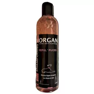 Ce shampoing Repul'Puce Morgan permet de repousser et éliminer les puces et les tiques votre chien ou chat. Aux extraits naturels d'orange et de pamplemousse.